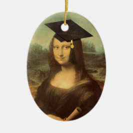 Mona Lisa's Afstuderen Dag Keramisch Ornament