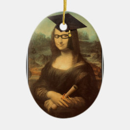 Mona Lisa's Afstuderen Dag Keramisch Ornament