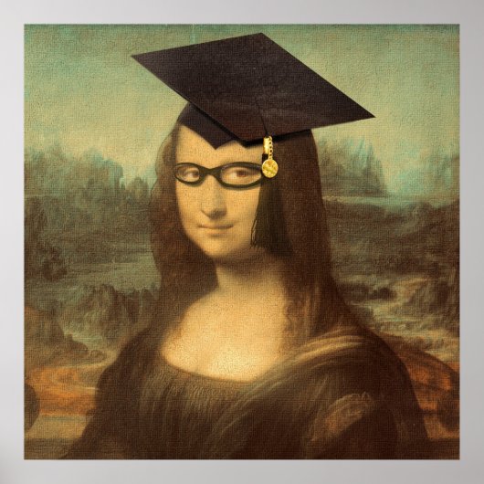 Mona Lisa's Afstuderen Dag Poster (Voorkant)