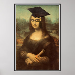 Mona Lisa's Afstuderen Dag Poster