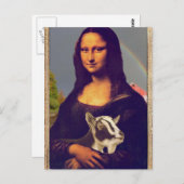 Mona Lisa's Goat Briefkaart (Voorkant / Achterkant)