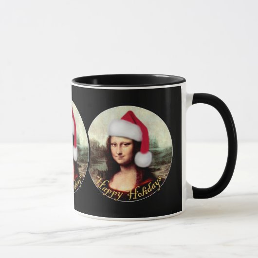 Mona Lisa's kerstkerstkerstkerstkerstfeest Mok (Rechts)