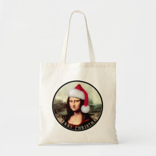 Mona Lisa's kerstkerstkerstkerstkerstfeest Tote Bag