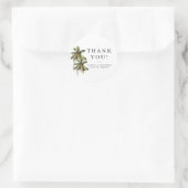 MONA Minimalistische Palm Beach Ocean Ronde Sticker (Tas)