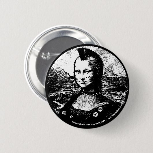 Mona Mohawk Button (Voorkant /achterkant)
