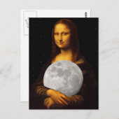 Mona Moona Lisa Briefkaart (Voorkant / Achterkant)