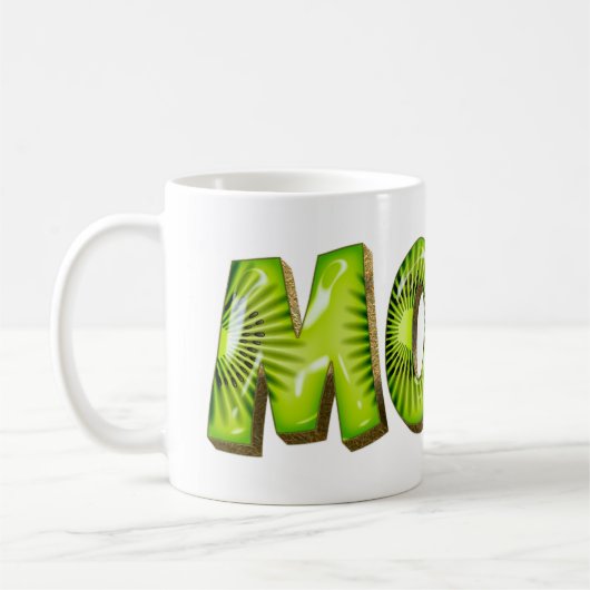 Mona Nom Kiwi Style Tasse Teetasse (Gauche)