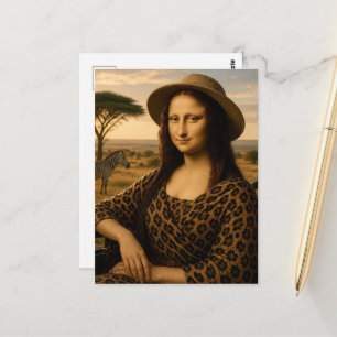 Mona op safari briefkaart