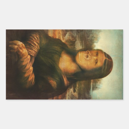 Mona Rilla aka Mona Lisa Rechthoekige Sticker (Voorkant)