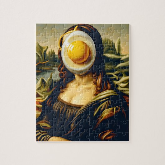 Mona Sunnyside Up Egg Grappig Legpuzzel (Verticaal)