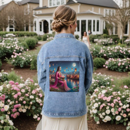 Mona tijdens het Roy Krathong Festival in Thailand Denim Jacket