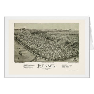 Monaca, carte panoramique de PA - 1900