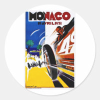 Monaco 1931 Grand Prix Race Poster Classic