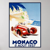 Monaco 1937, Vintag Art