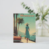 Monaco 50s vintage  briefkaart (Staand voorkant)