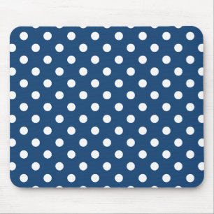 Monaco Blue Polka Dot Pattern Muismat