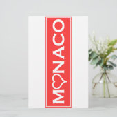 monaco briefpapier (Staand voorkant)