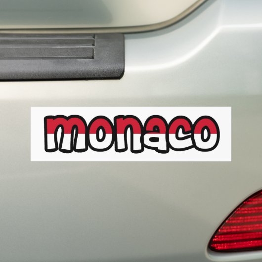 Monaco Bumpersticker (Op auto)