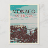 Monaco Cote d'Azur, uitzicht van de Rock Briefkaart (Voorkant)