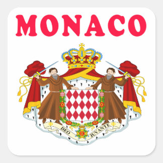 monaco-Design Vierkante Sticker