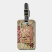 Monaco Fancy Rivièra Frankrijk Bagagelabel (Voorkant verticaal)