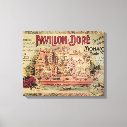 Monaco Fancy  Rivièra Frankrijk Canvas Afdruk (Voorkant)