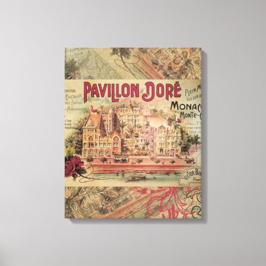 Monaco Fancy  Rivièra Frankrijk Canvas Afdruk (Voorkant)