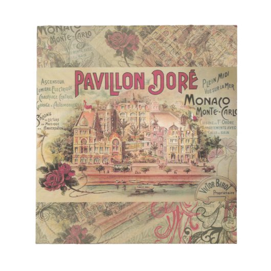 Monaco Fancy  Rivièra Frankrijk Notitieblok (Voorkant)