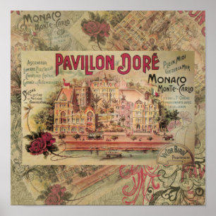 Monaco Fancy  Rivièra Frankrijk Poster