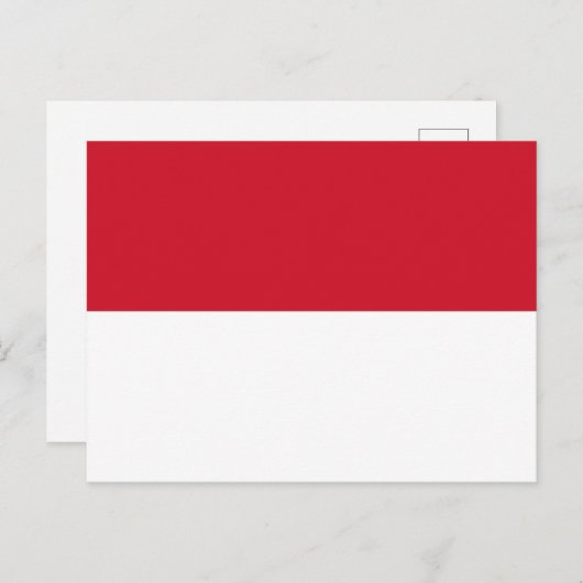 Monaco Flag Briefkaart (Voorkant / Achterkant)