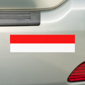 Monaco Flag Bumpersticker (Op auto)