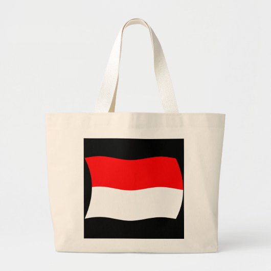Monaco Flag Canvas tas (Voorkant)