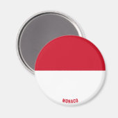 Monaco Flag Charming Patriotic Magneet (Voorkant / Achterkant)
