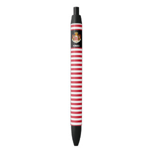Monaco Flag Cute Patriotic Zwarte Inkt Pen