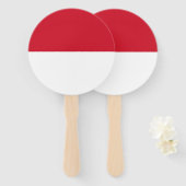 Monaco Flag Handwaaier (Voorkant en achterkant)