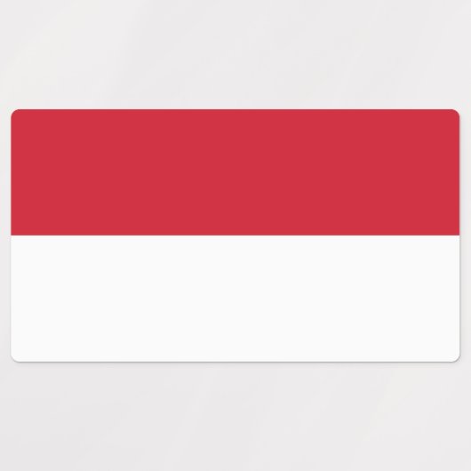 Monaco Flag Labels (Design 1)