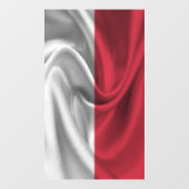 Monaco Flag Raamsticker (Vel)