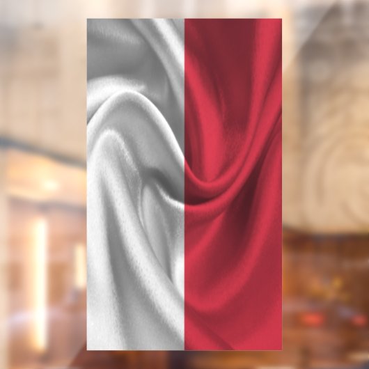 Monaco Flag Raamsticker (Vel 2)