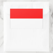 Monaco Flag Rechthoekige Sticker (Tas)