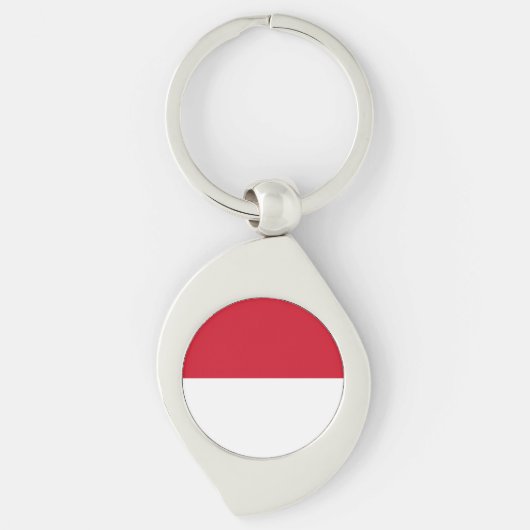 Monaco Flag Sleutelhanger (Voorkant)
