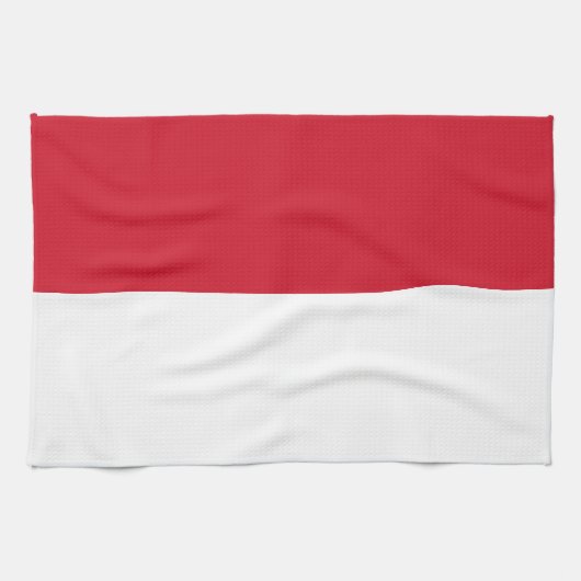 Monaco Flag Theedoek (Horizontaal)