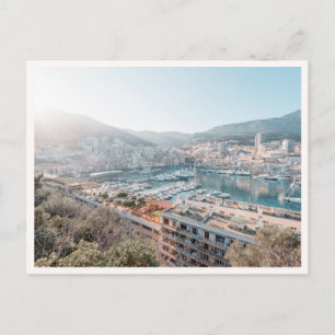 Monaco Franse Rivièra Middellandse Zee Foto Briefkaart