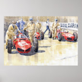 Monaco GP 1961 Ferrari 156 Sharknose Poster (Voorkant)