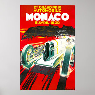 Monaco Grand Prix  Adverteren Poster