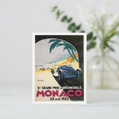 Monaco Grand Prix Automobile Briefkaart (Staand voorkant)