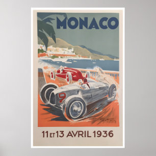Monaco Grand Prix raceauto poster racekunstprint