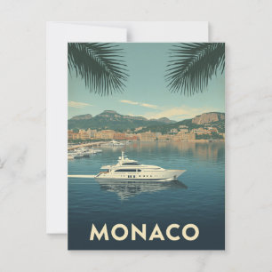 Monaco Jachthaven Reis Briefkaart