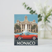 Monaco Luxe Hotel & Oldtimer Briefkaart (Staand voorkant)