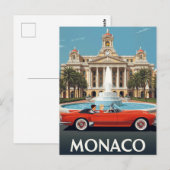 Monaco Luxe Hotel & Oldtimer Briefkaart (Voorkant / Achterkant)