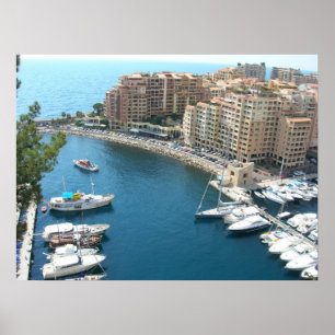 Monaco Marina en Condos Poster